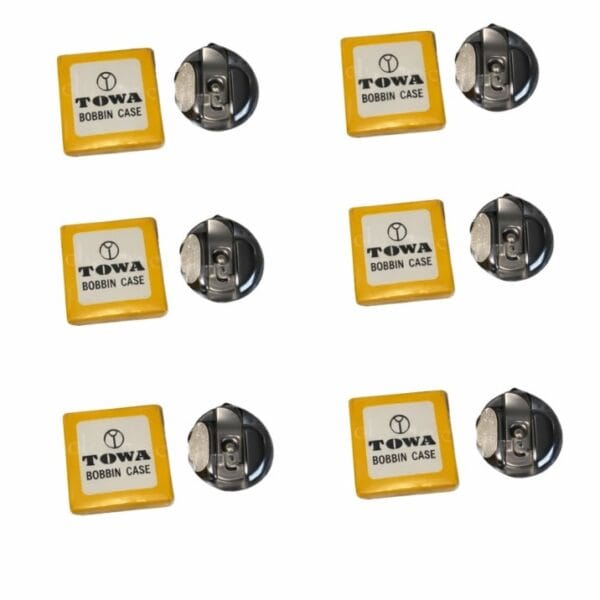 TOWA bobbin case or shuttle for industrial sewing machine with yellow storage box