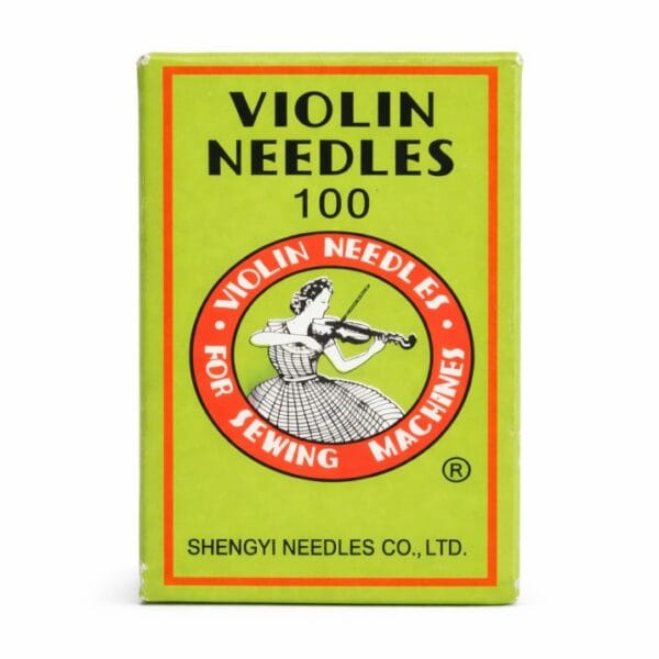 Violin sewing machine needles 100 pieces green box pack for industrial and domestic sewing machines