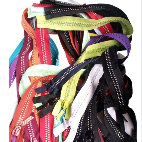 Rhinestone Zip