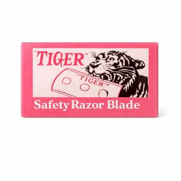 Tiger safety razor blade pack for tailoring, fabric cutting, and shaving use