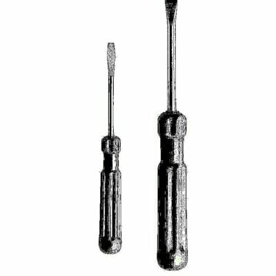 Green handle sewing machine screwdriver set for adjusting and repairing sewing machines