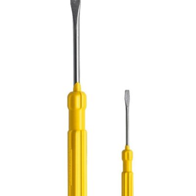 Yellow handle sewing machine screwdriver set for adjusting and repairing sewing machines